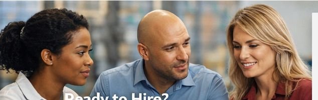 Diverse professionals collaborating at work